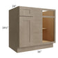 RTA Cobblestone Grey 36" Blind Corner Base Unit with 1 Decorative End Panel and 2 Skins