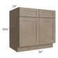 RTA Cobblestone Grey 36" Sink Base with 1 Skin
