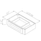 RTA Cobblestone Grey 36" Under Cabinet Drawer