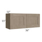 RTA Cobblestone Grey 36" x 15" Wall Cabinet with 1 Skin