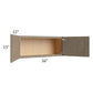 RTA Cobblestone Grey 36" x 15" Wall Cabinet with 2 Skins