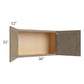 RTA Cobblestone Grey 36" x 21" Wall Cabinet