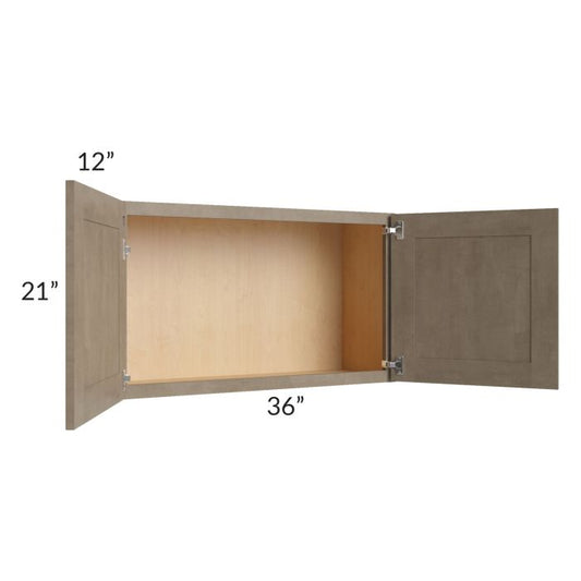 RTA Cobblestone Grey 36" x 21" Wall Cabinet