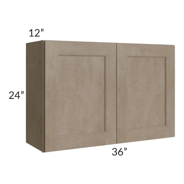 RTA Cobblestone Grey 36" x 24" Wall Cabinet with 1 Skin