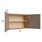 RTA Cobblestone Grey 36" x 24" Wall Cabinet with 1 Skin