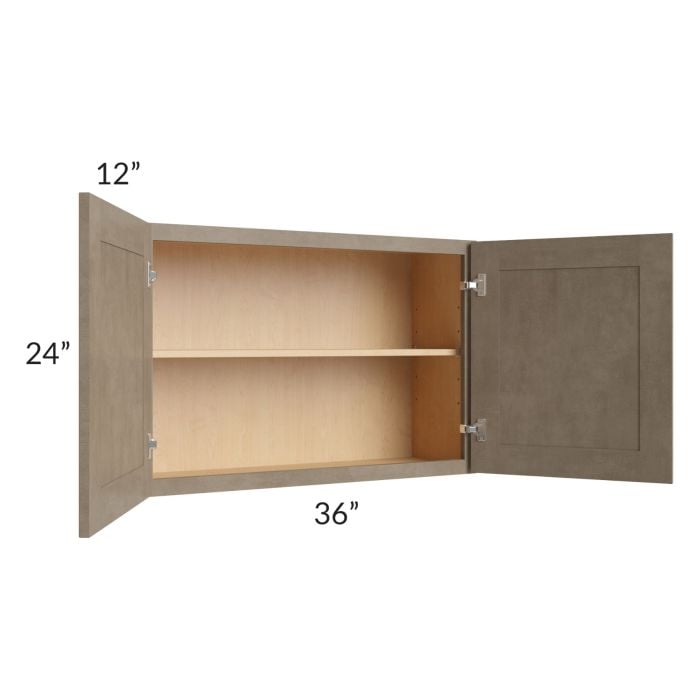 RTA Cobblestone Grey 36" x 24" Wall Cabinet