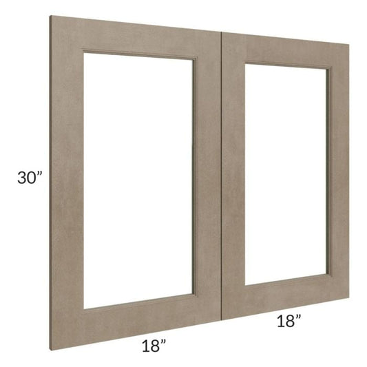 RTA Cobblestone Grey 36" x 30" Glass Door