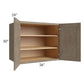 RTA Cobblestone Grey 36" x 30" x 24" Split Pantry Wall Cabinet with 1 Skin