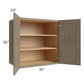 RTA Cobblestone Grey 36" x 36" x 24" Split Pantry Wall Cabinet with 1 Skin