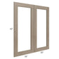 RTA Cobblestone Grey 36" x 42" Glass Door