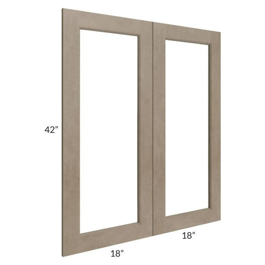 RTA Cobblestone Grey 36" x 42" Glass Door