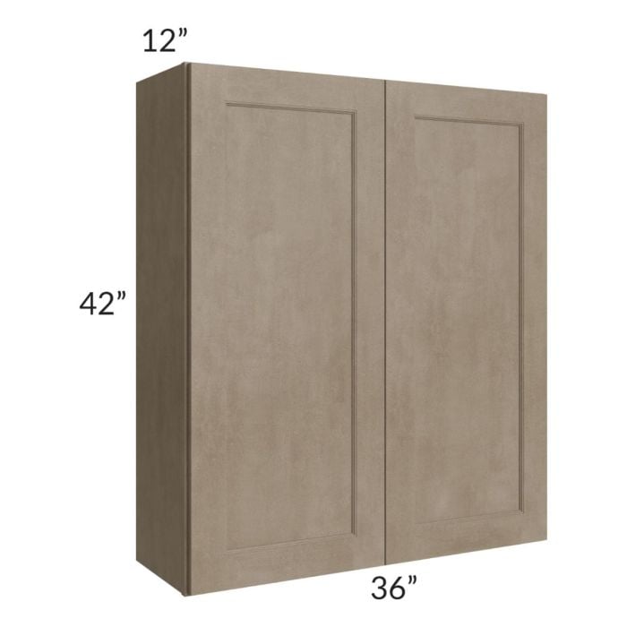 RTA Cobblestone Grey 36" x 42" Wall Cabinet with 2 Skins
