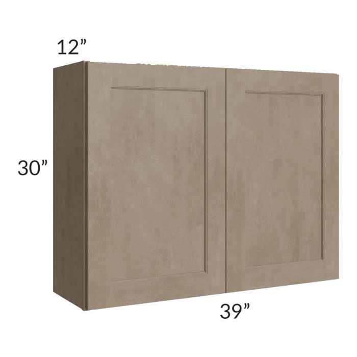 RTA Cobblestone Grey 39" x 30" Wall Cabinet with 1 Skin