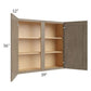 RTA Cobblestone Grey 39" x 36" Wall Cabinet with 2 Decorative End Panels
