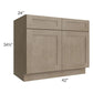 RTA Cobblestone Grey 42" Base Cabinet with 1 Skin
