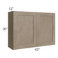 RTA Cobblestone Grey 42" x 30" Wall Cabinet with 1 Decorative End Panel and 2 Skins