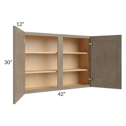 RTA Cobblestone Grey 42" x 30" Wall Cabinet