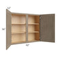 RTA Cobblestone Grey 42" x 36" Wall Cabinet with 2 Decorative End Panels