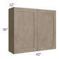 RTA Cobblestone Grey 42" x 36" Wall Cabinet with 2 Skins