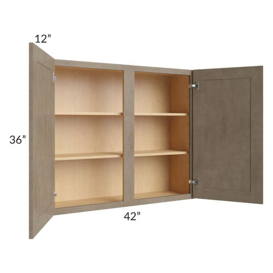RTA Cobblestone Grey 42" x 36" Wall Cabinet