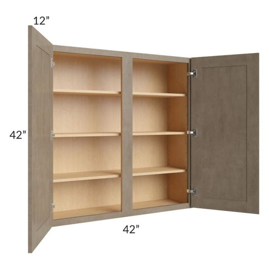 RTA Cobblestone Grey 42" x 42" Wall Cabinet