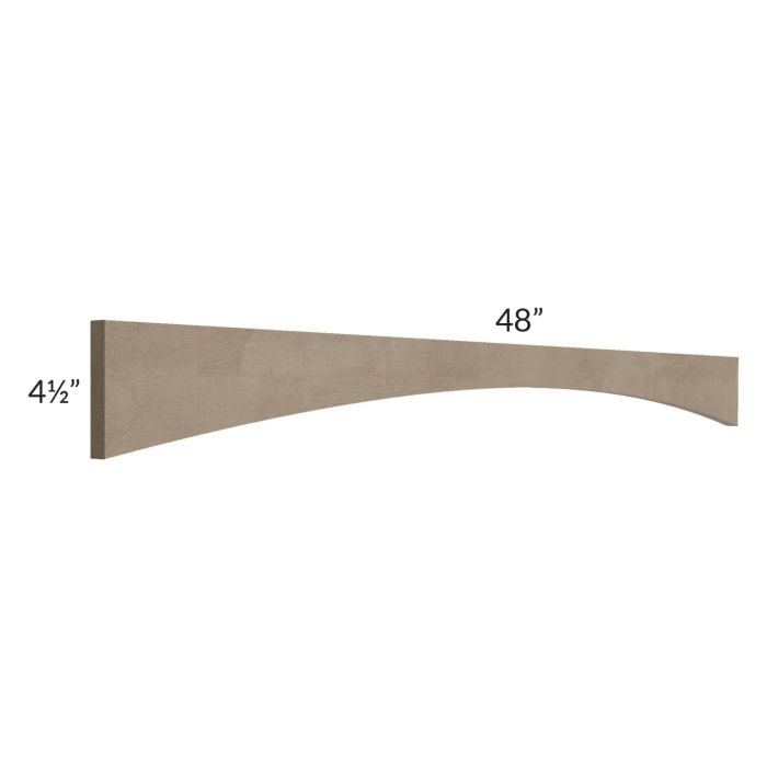 RTA Cobblestone Grey 48" Arched Valance