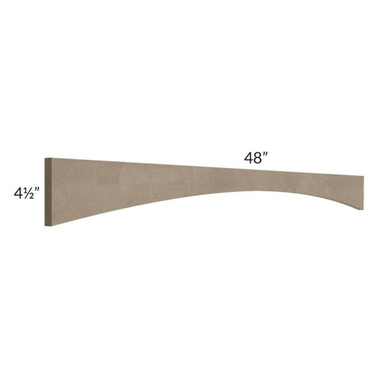 RTA Cobblestone Grey 48" Arched Valance