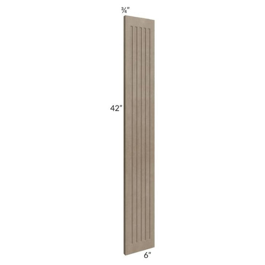 RTA Cobblestone Grey 6" x 42" Fluted Wall Filler