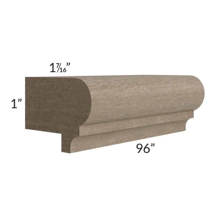 RTA Cobblestone Grey 8' Light Rail Molding