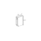 RTA Cobblestone Grey 9" Full Height Door Tray Base Cabinet - Right Hinged with 1 Decorative End Panel
