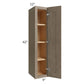 RTA Cobblestone Grey 9" x 42" Wall Cabinet with 1 Skin