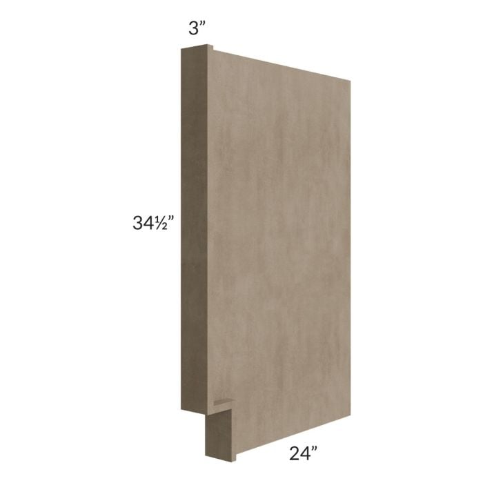 RTA Cobblestone Grey Base End Panel / Appliance End Panel