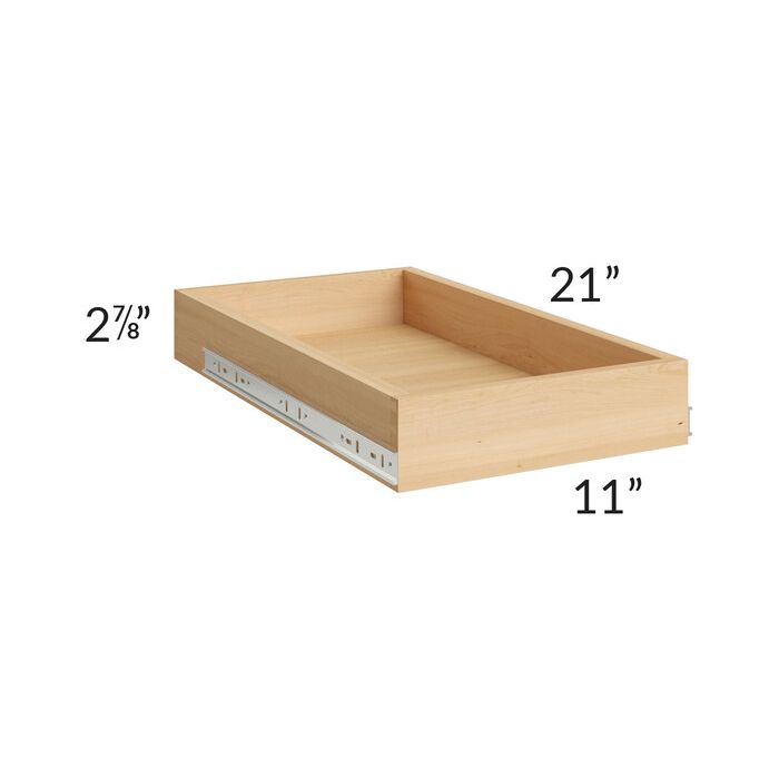 RTA Dakota White 15" Roll Out Tray with a Dovetailed Drawer Box