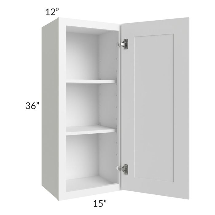 RTA Dakota White 15" x 36" Wall Cabinet