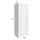 RTA Dakota White 15" x 42" Wall Cabinet with 1 Decorative End Panel