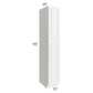 RTA Dakota White 15" x 90" Wall Pantry with 4 Roll Out Trays