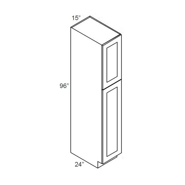 RTA Dakota White 15" x 96" Wall Pantry