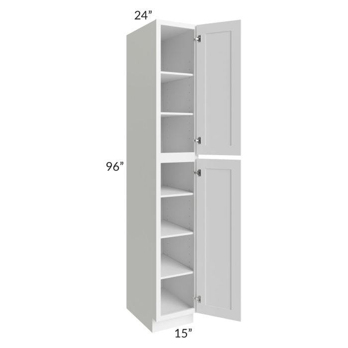 RTA Dakota White 15" x 96" Wall Pantry