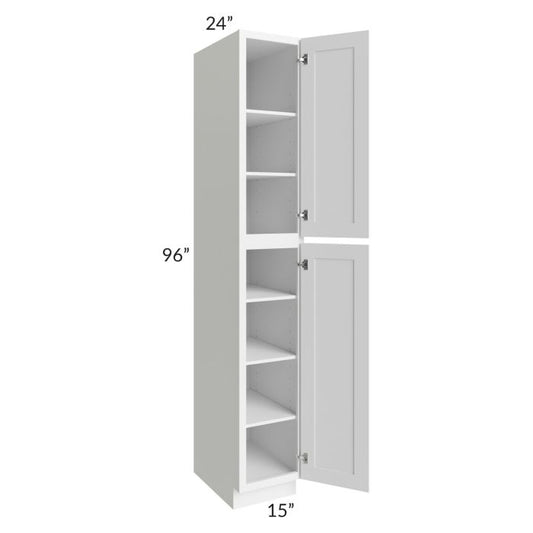 RTA Dakota White 15" x 96" Wall Pantry