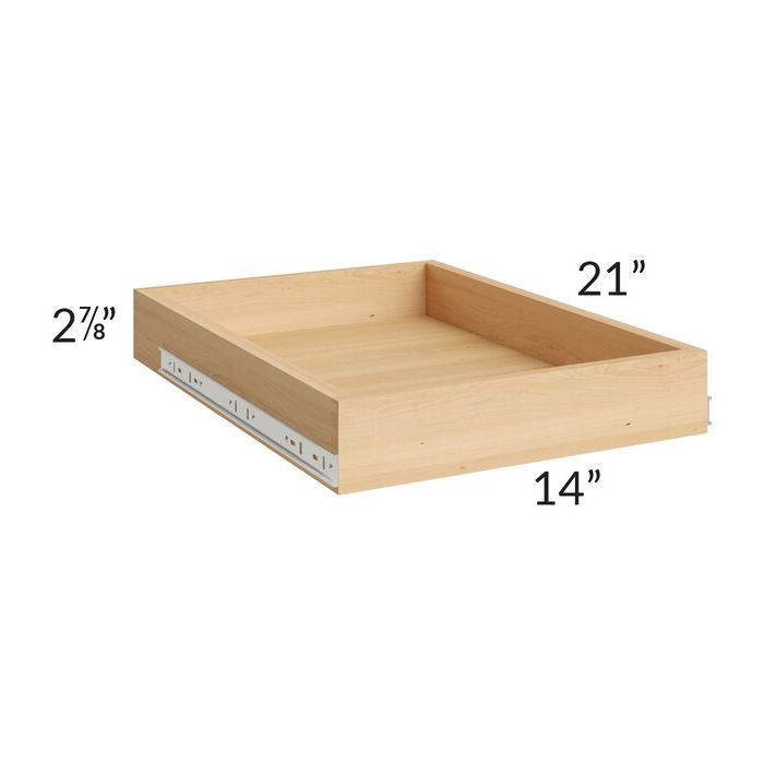 RTA Dakota White 18" Roll Out Tray with a Dovetailed Drawer Box