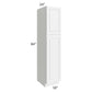 RTA Dakota White 18" x 84" Wall Pantry with 4 Roll Out Trays