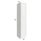 RTA Dakota White 18" x 96" Wall Pantry with 1 Roll Out Tray