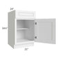 RTA Dakota White 21" Base Cabinet with 2 Decorative End Panels