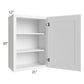 RTA Dakota White 21" x 30" Wall Cabinet with 2 Decorative End Panels
