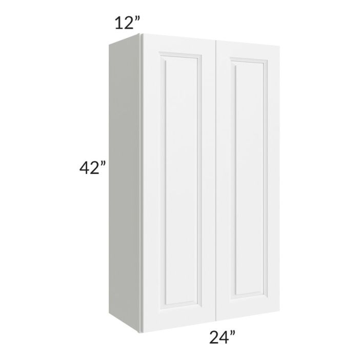 RTA Dakota White 24" x 42" Wall Cabinet