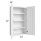RTA Dakota White 24" x 42" Wall Cabinet