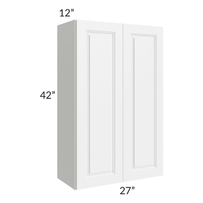 RTA Dakota White 27" x 42" Wall Cabinet