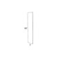 RTA Dakota White 3" x 96" Wall Filler