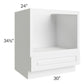 RTA Dakota White 30" Microwave Base Cabinet