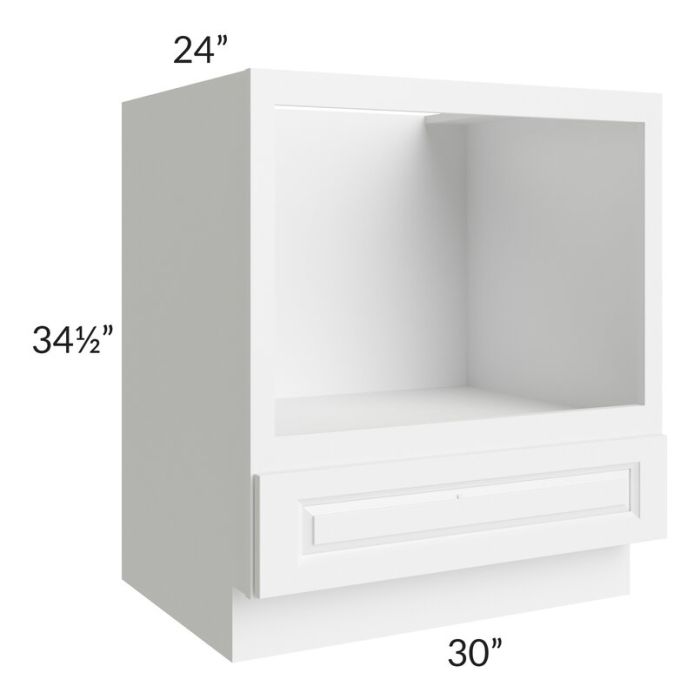 RTA Dakota White 30" Microwave Base Cabinet